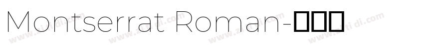 Montserrat Roman字体转换